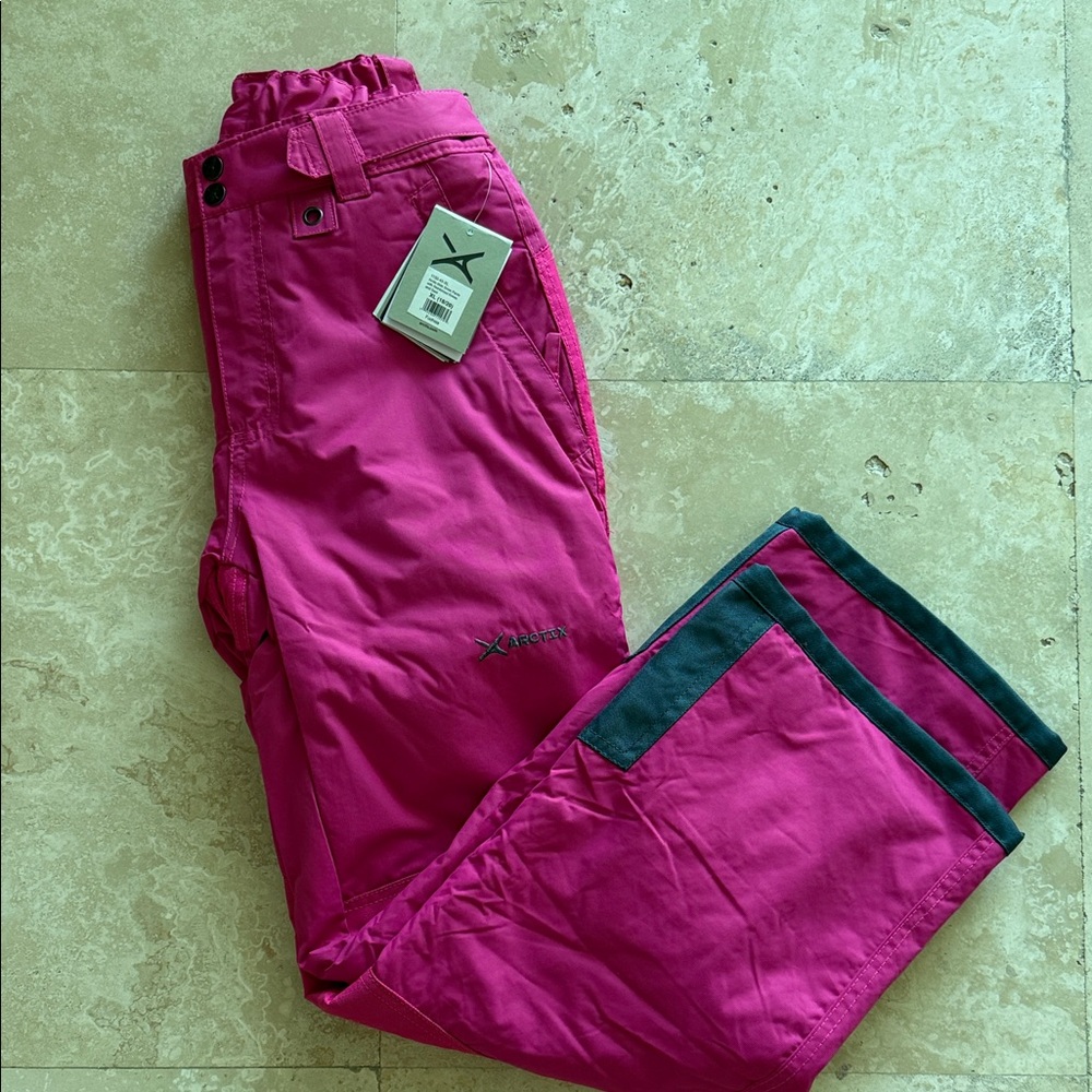 NWT - ARCTIX XL Kids Snow Pants Pink Color